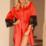 Kalimo Housecoat Marbella Red